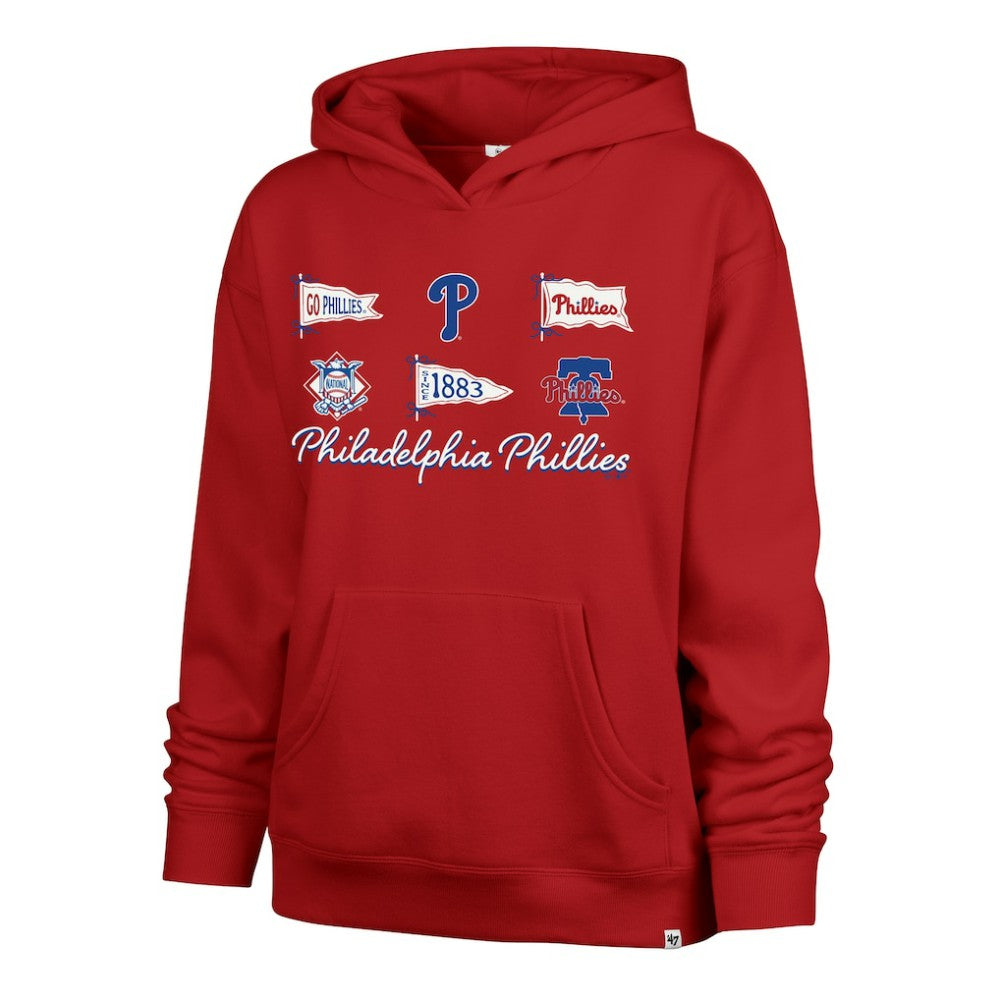 Philadelphia Phillies Women's Bow & Banners Naomi Hoodie - Red | 47 brand