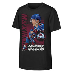 Nathan MacKinnon Colorado Avalanche Outerstuff Youth Playmaker T-Shirt Black