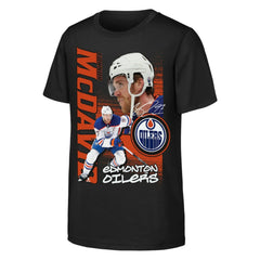 Connor McDavid Edmonton Oilers Outerstuff Youth Playmaker T-Shirt Black
