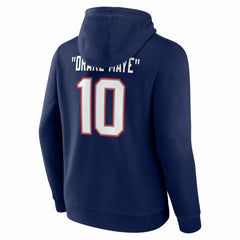 Drake Maye New England Patriots Nickname Hoodie - Navy on sale