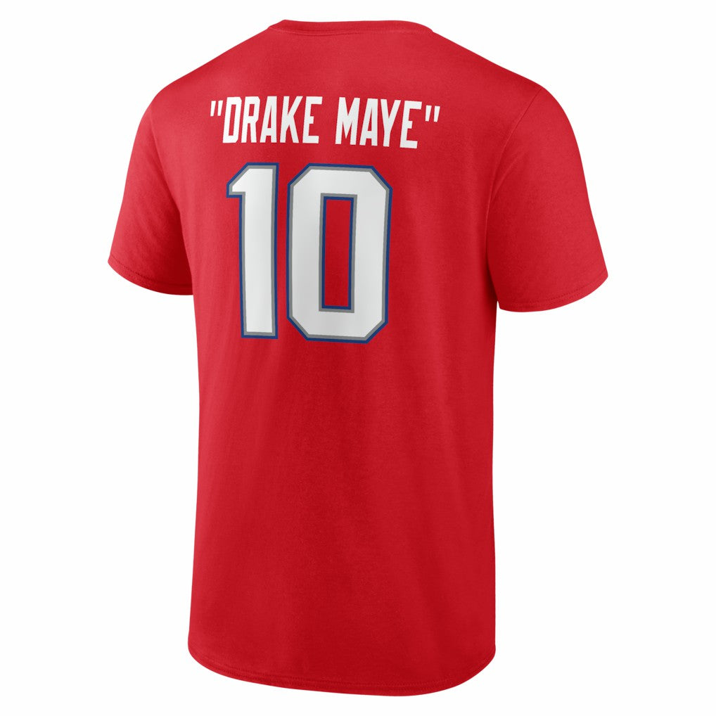 Drake Maye New England Patriots Nickname T-Shirt - Red online