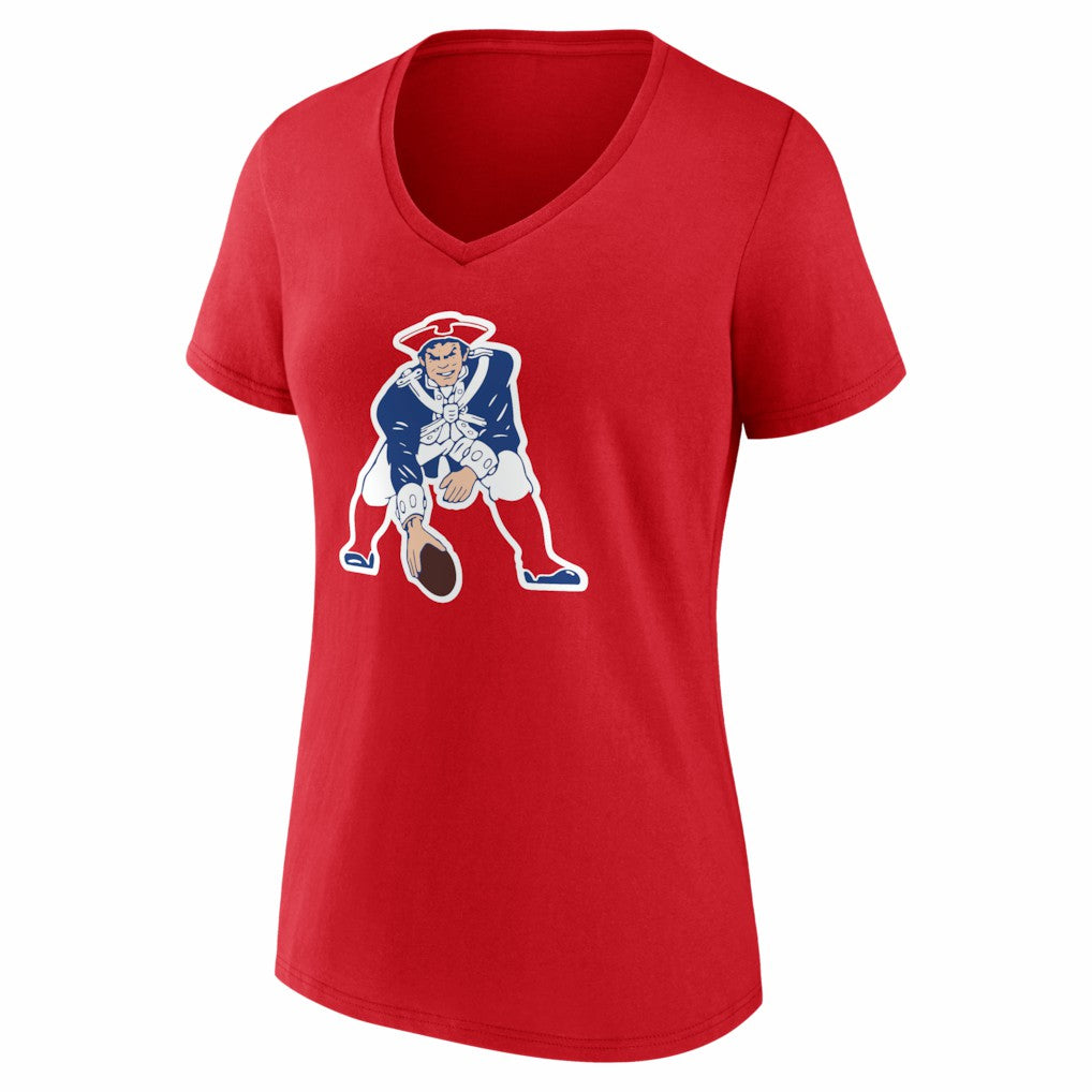 Drake Maye New England Patriots Women's Nickname V-Neck T-Shirt - Red for sale