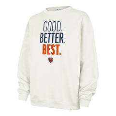 Chicago Bears '47 Women's Good. Better. Best. Imprint Oversized Sweatshirt - Cream outlet
