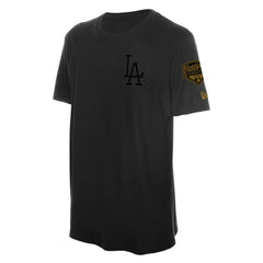 Los Angeles Dodgers 2026 Gold Collection Logo & Patch T-Shirt - Black | New Era