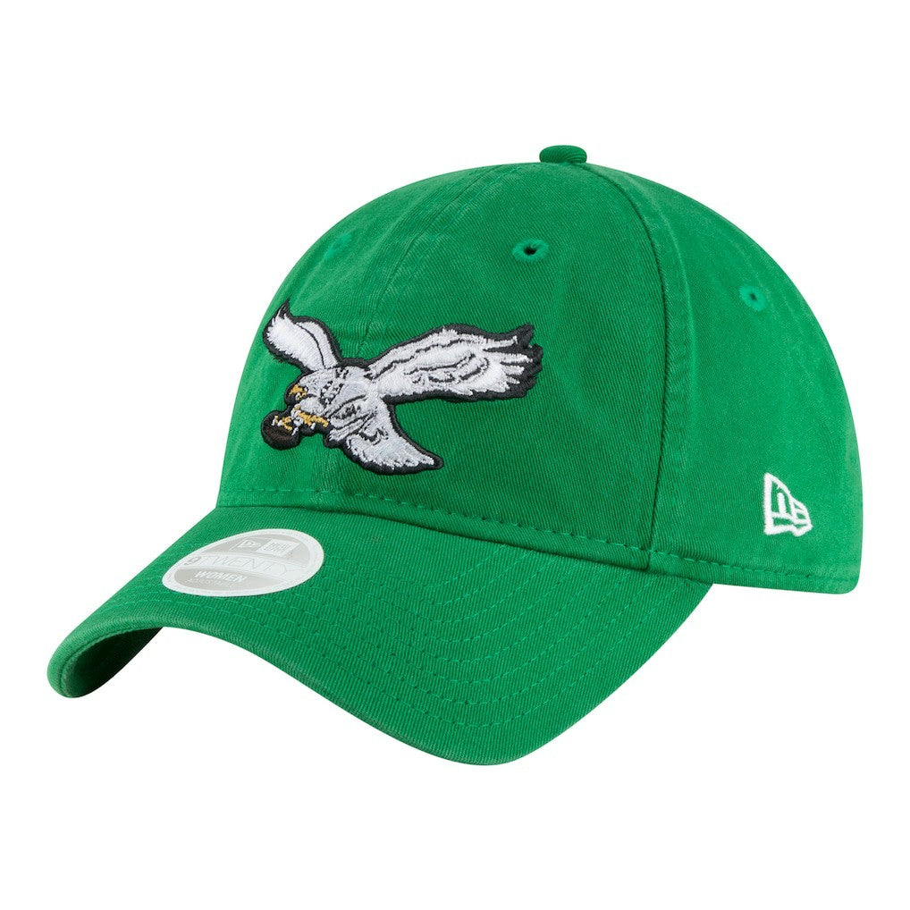 Philadelphia Eagles New Era Women's Throwback 9TWENTY Adjustable Hat - Kelly Green sale
