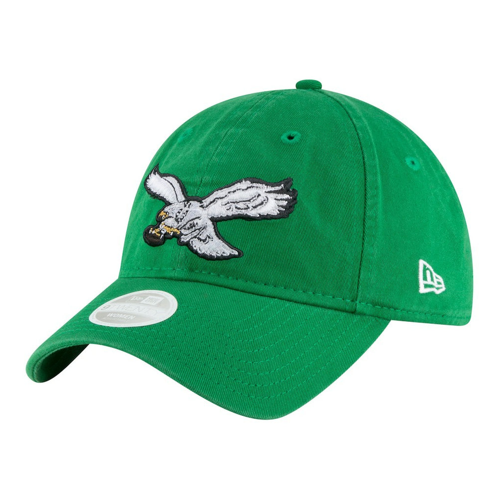 Philadelphia Eagles New Era Women's Throwback 9TWENTY Adjustable Hat - Kelly Green sale