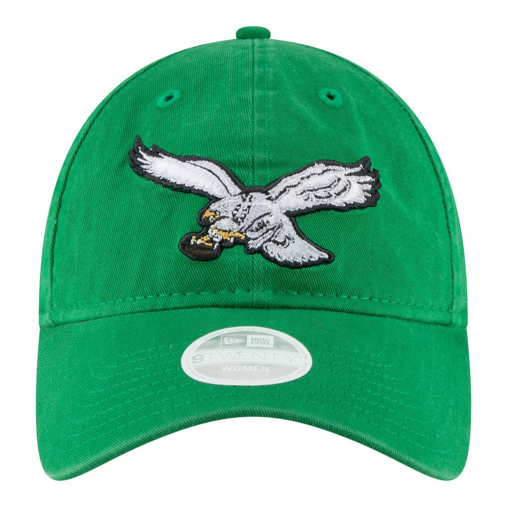 Philadelphia Eagles New Era Women's Throwback 9TWENTY Adjustable Hat - Kelly Green sale