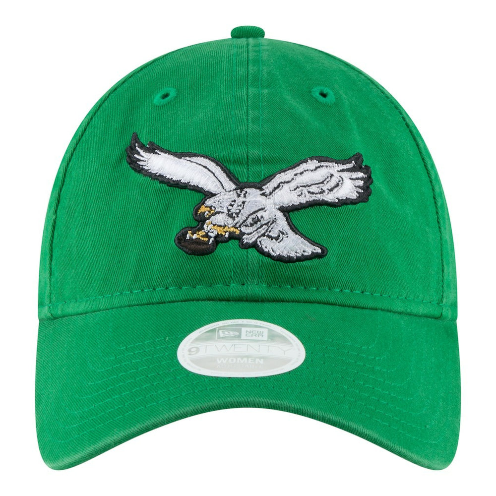 Philadelphia Eagles New Era Women's Throwback 9TWENTY Adjustable Hat - Kelly Green sale
