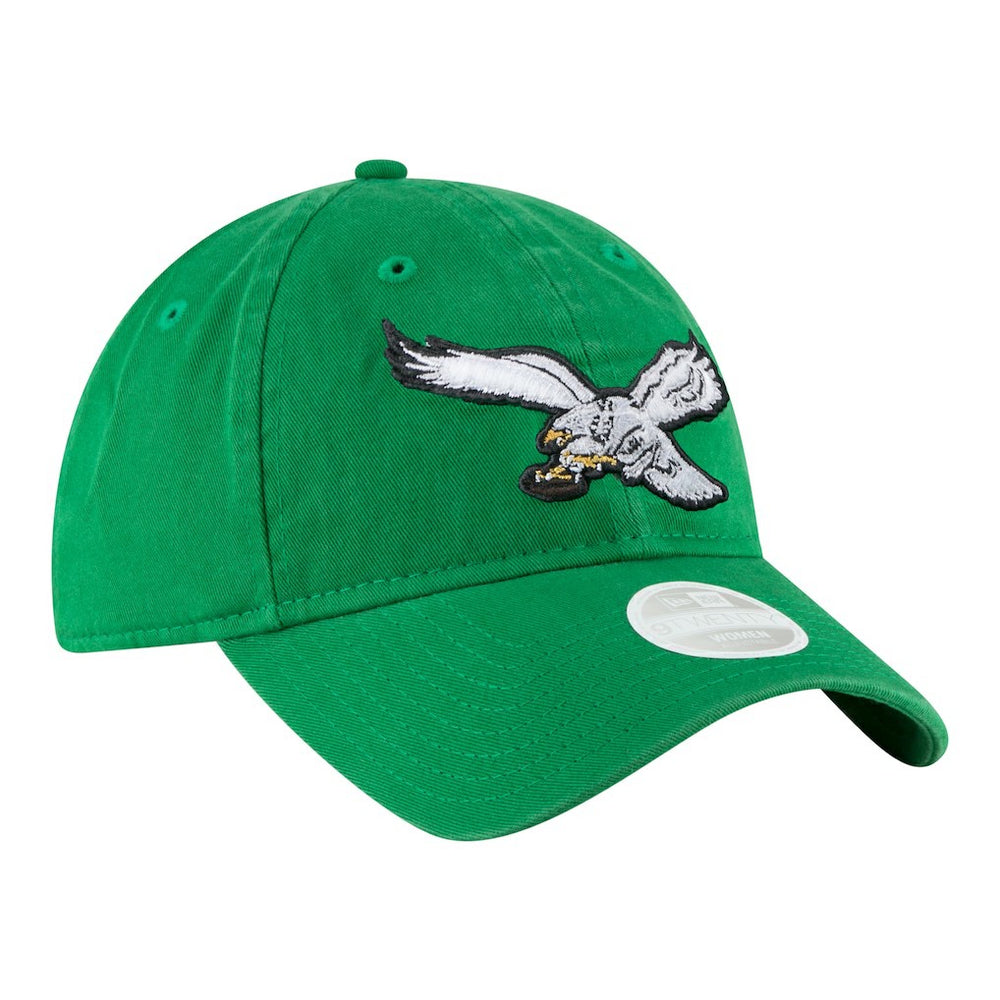 Philadelphia Eagles New Era Women's Throwback 9TWENTY Adjustable Hat - Kelly Green sale
