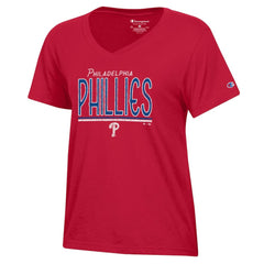 Philadelphia Phillies Champion Women's Core V-Neck T-Shirt - Red