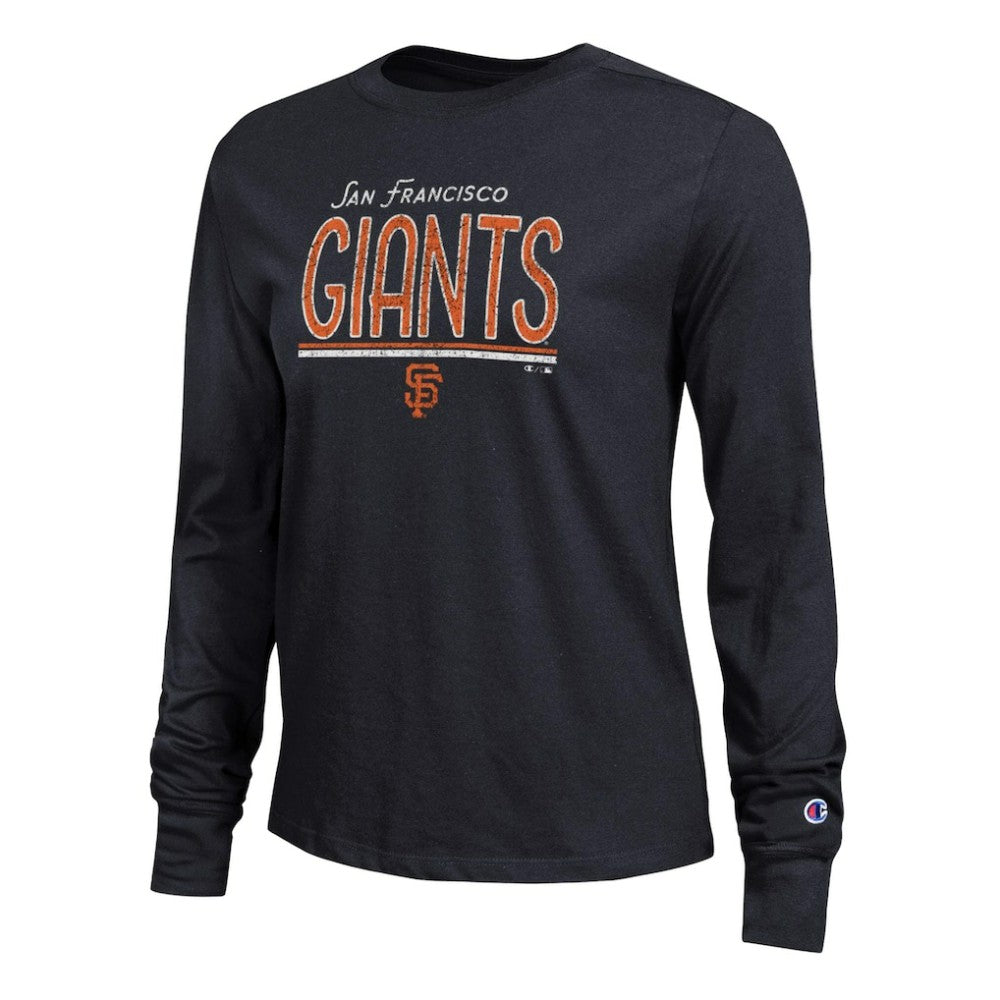 San Francisco Giants Champion Women's Long Sleeve T-Shirt - Black