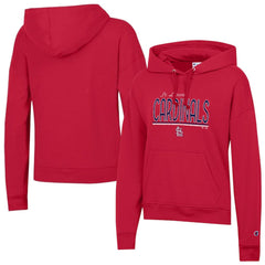 St. Louis Cardinals Champion Women's Vintage Powerblend Hoodie - Red