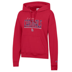 St. Louis Cardinals Champion Women's Vintage Powerblend Hoodie - Red