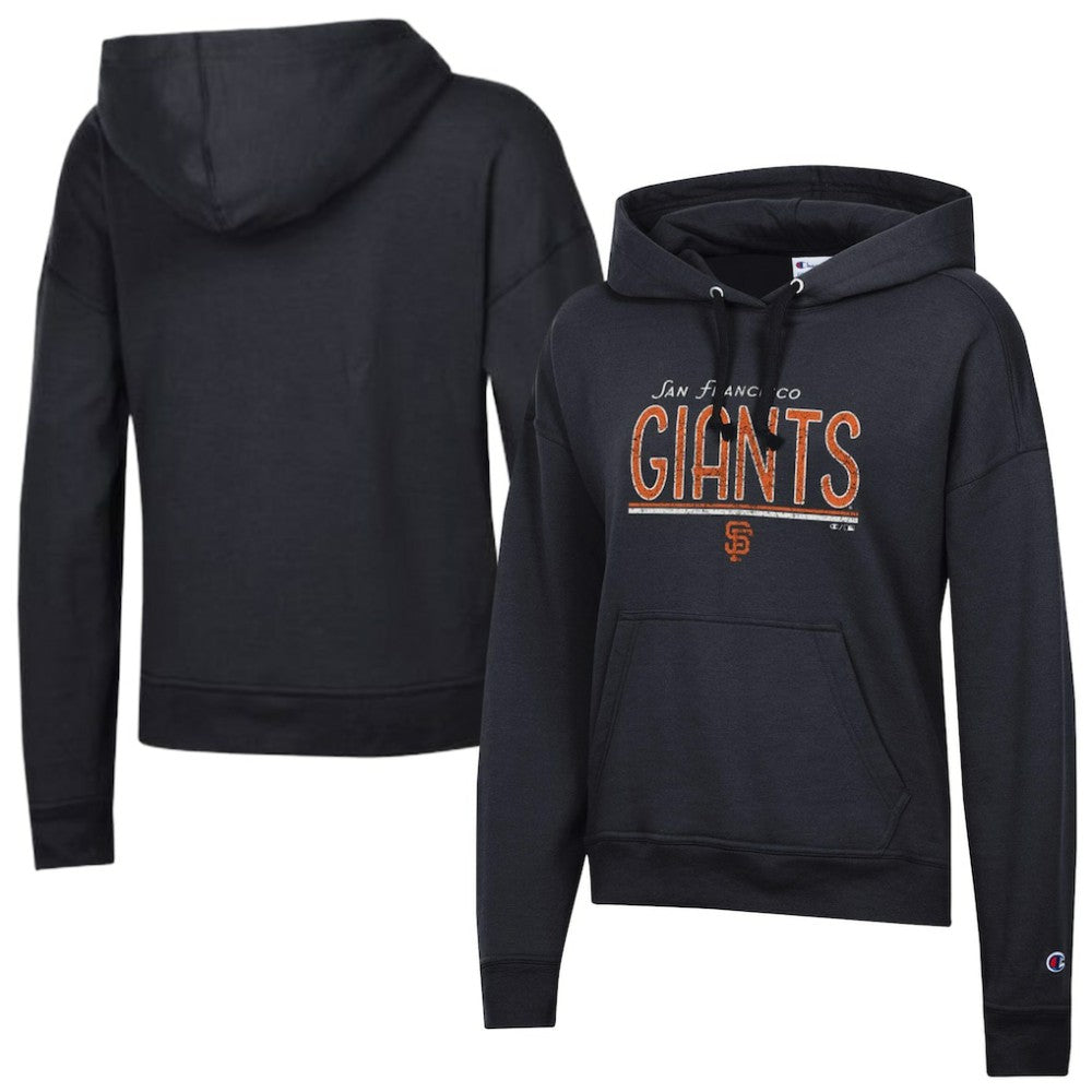 San Francisco Giants Champion Women's Vintage Powerblend Hoodie - Black