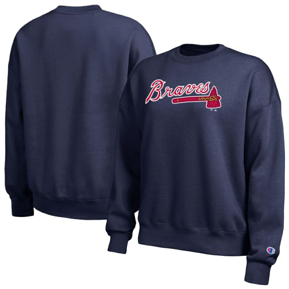 Atlanta Braves Champion Women's All-Star Sweatshirt - Navy