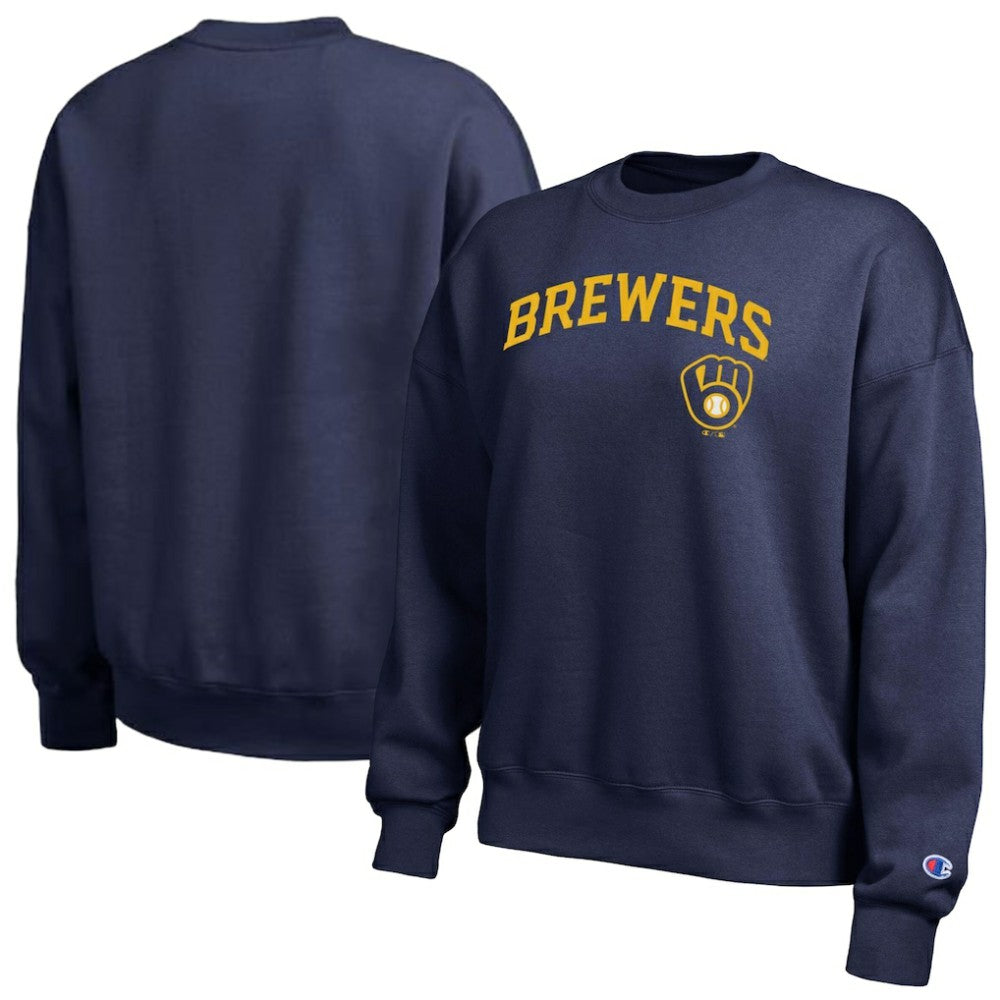 Milwaukee Brewers Champion Women's All-Star Sweatshirt - Athletic Navy