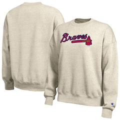Atlanta Braves Champion Women's All-Star Sweatshirt - Oatmeal