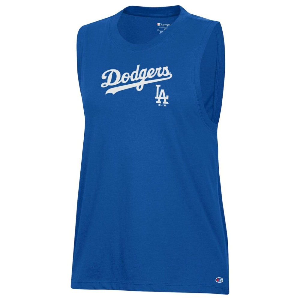 Los Angeles Dodgers Champion Women's Muscle Tank Top - Royal