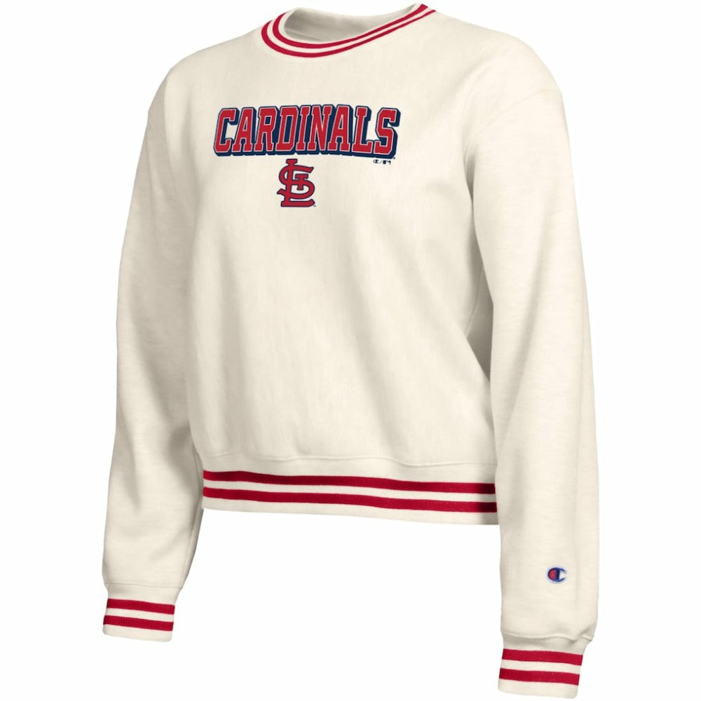 St. Louis Cardinals Champion Women's Reverse Weave Sweatshirt - Cream
