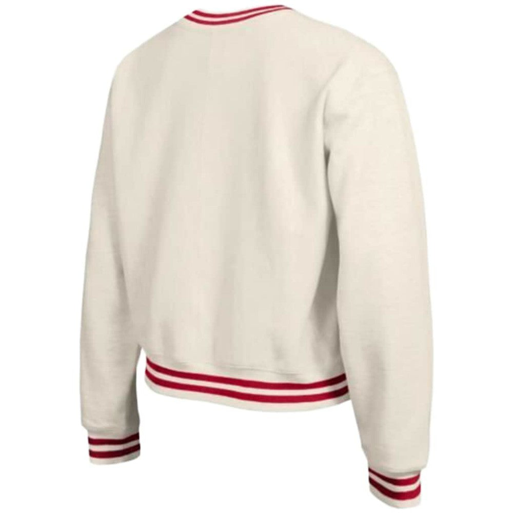 Cincinnati Reds Champion Women's Reverse Weave Sweatshirt - Cream