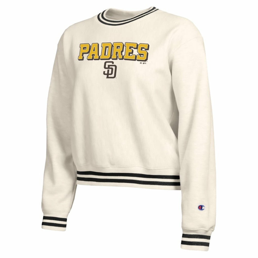 San Diego Padres Champion Women's Reverse Weave Sweatshirt - Cream