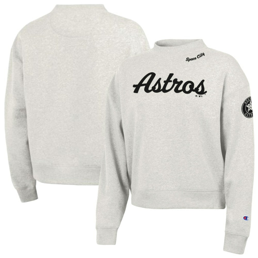 Houston Astros Champion Women's Triumph Tri-Blend Sweatshirt - Stone