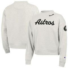 Houston Astros Champion Women's Triumph Tri-Blend Sweatshirt - Stone
