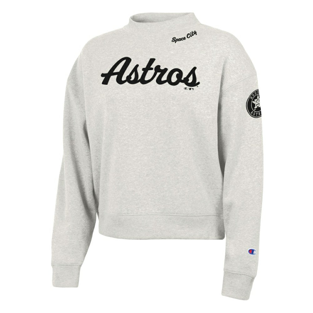 Houston Astros Champion Women's Triumph Tri-Blend Sweatshirt - Stone