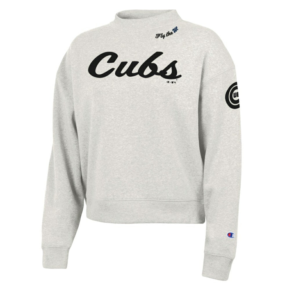 Chicago Cubs Champion Women's Triumph Tri-Blend Sweatshirt - Stone