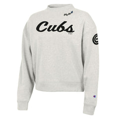 Chicago Cubs Champion Women's Triumph Tri-Blend Sweatshirt - Stone