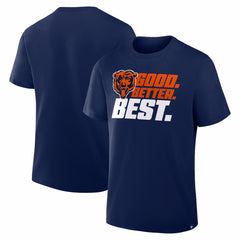 Chicago Bears Good. Better. Best. T-Shirt - Navy cheap