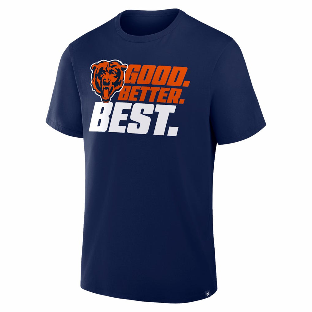 Chicago Bears Good. Better. Best. T-Shirt - Navy cheap