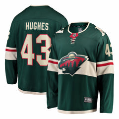 Quinn Hughes Minnesota Wild Fanatics Home Breakaway Jersey Green
