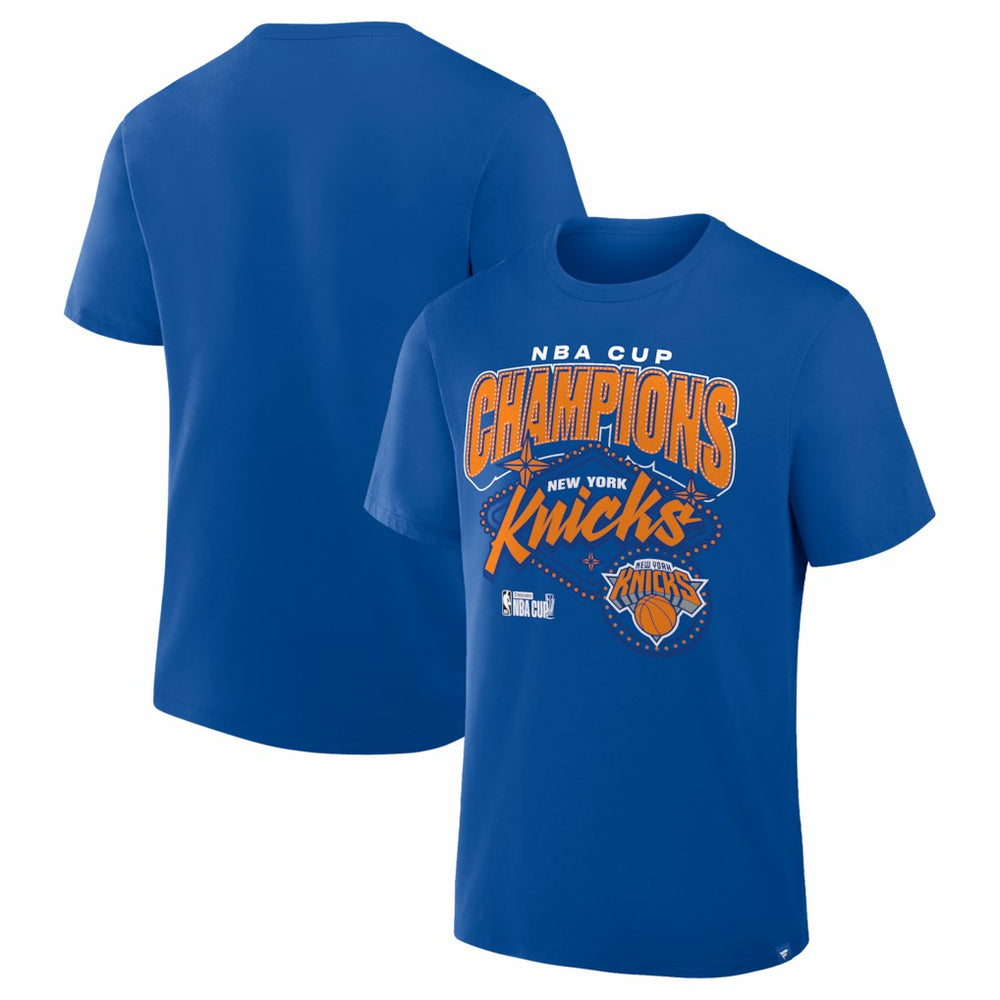 New York Knicks 2025 NBA Cup Champions Legacy T-Shirt - Blue online