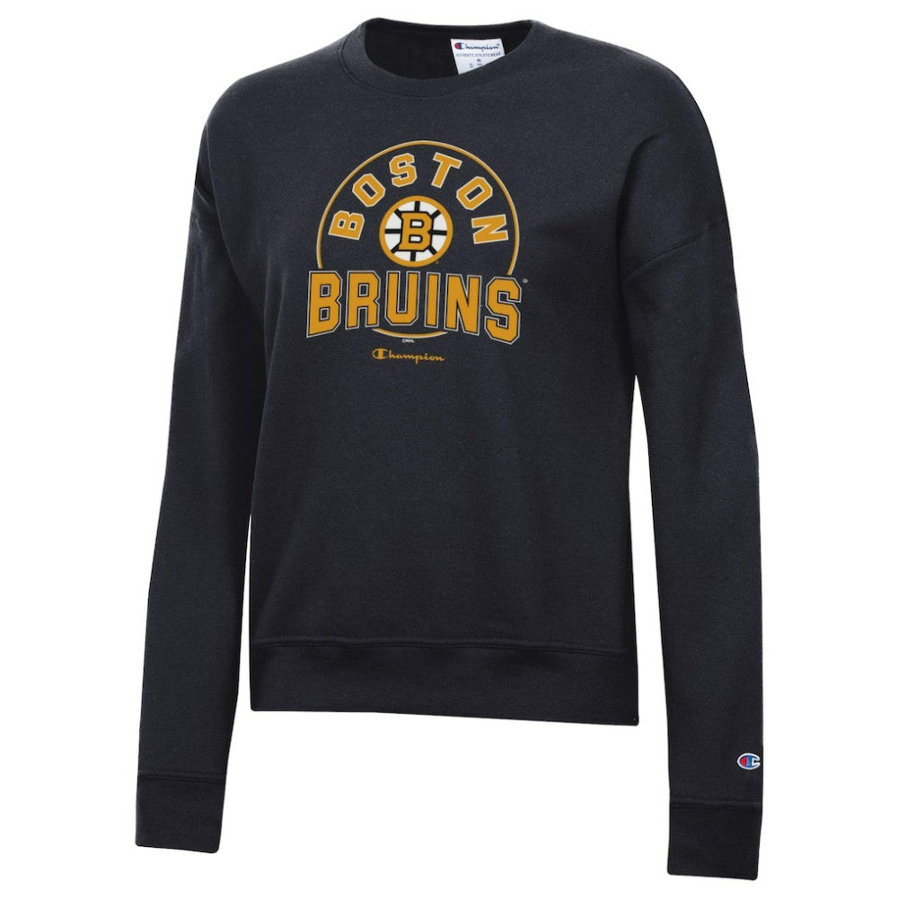 Boston Bruins Champion Women's Powerblend Fleece Sweatshirt Black