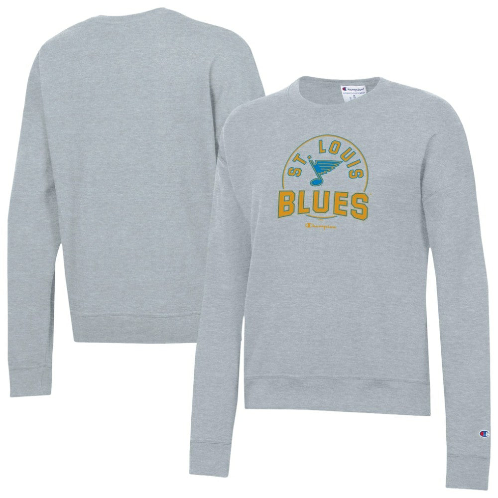 St. Louis Blues Champion Women's Powerblend Fleece Sweatshirt Gray