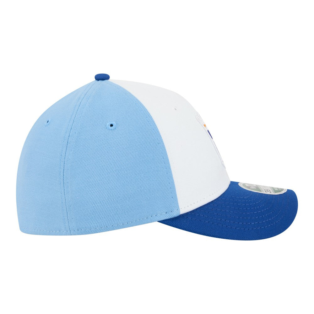 Kansas City Royals Player Replica 39THIRTY M-Crown Flex Hat - White/Royal | New Era