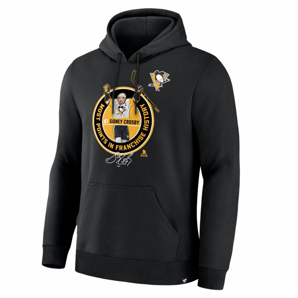 Sidney Crosby Pittsburgh Penguins Most Points in Franchise History Hoodie Black