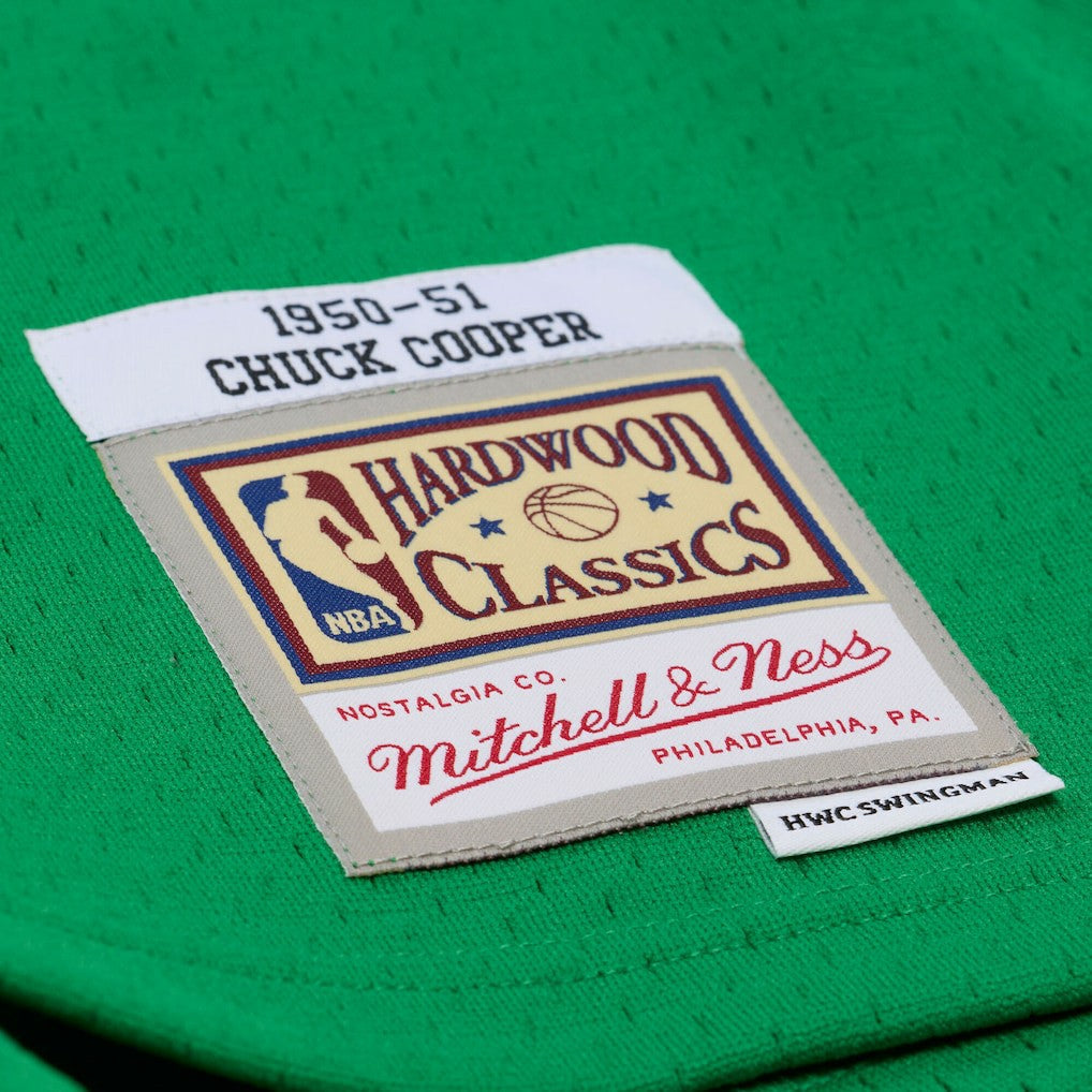 Chuck Cooper Boston Celtics 1950-51 Pioneers Swingman Jersey - Kelly Green | Mitchell & Ness for sale