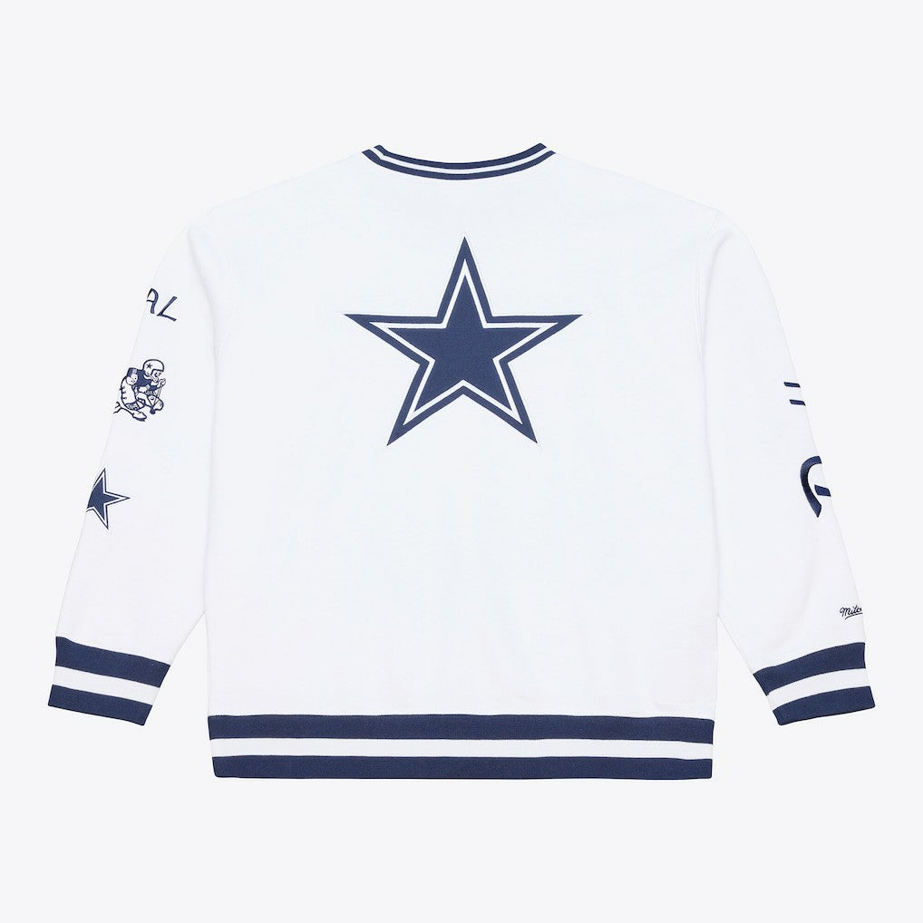 Dallas Cowboys White Out Fleece Sweatshirt - White discount