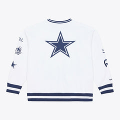 Dallas Cowboys White Out Fleece Sweatshirt - White discount