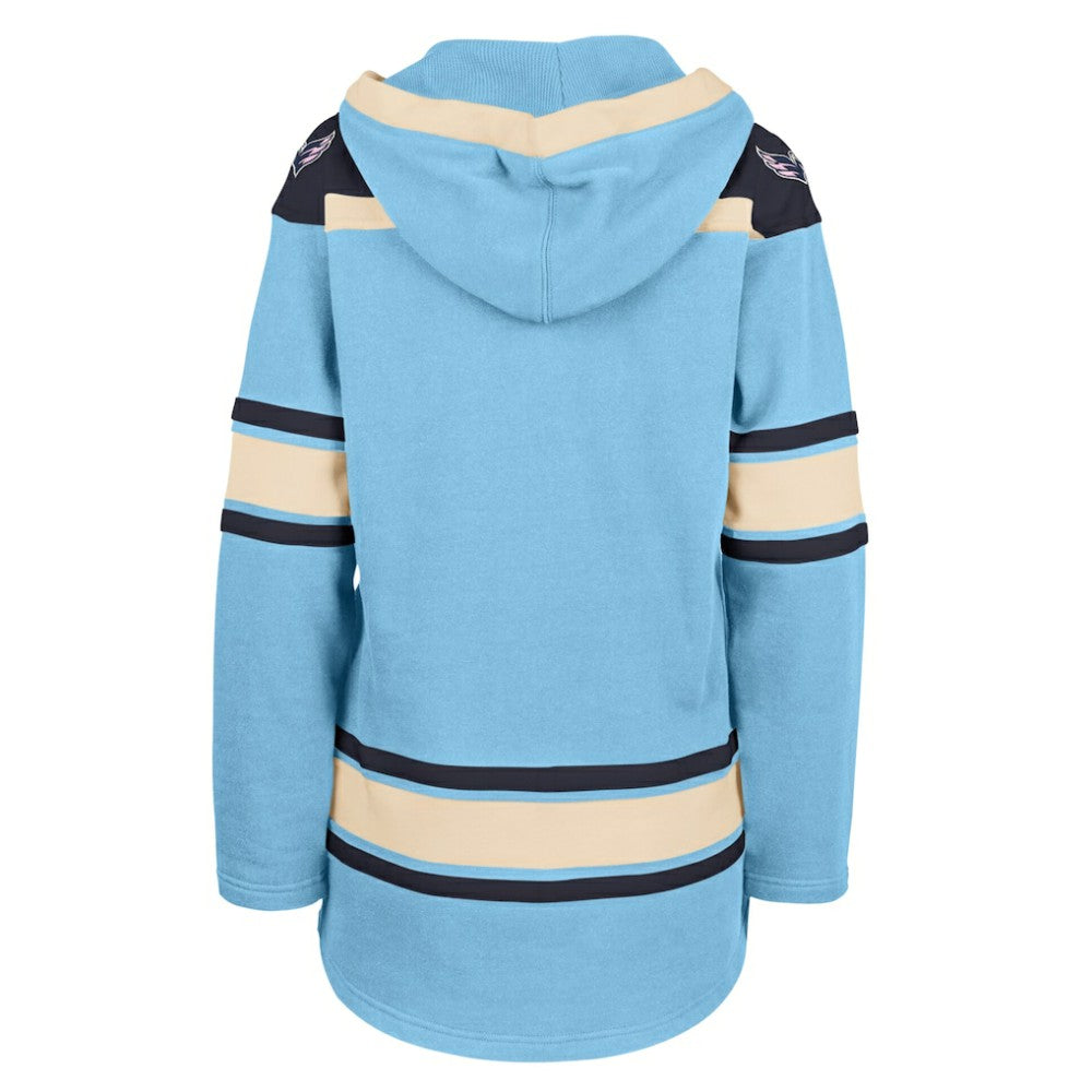 Washington Capitals '47 Women's Superior Lacer Pullover Hoodie Light Blue