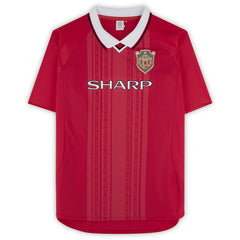 Teddy Sheringham Manchester United Autographed 1999 Red UEFA Champions League Home Jersey - Icons | Adidas discount