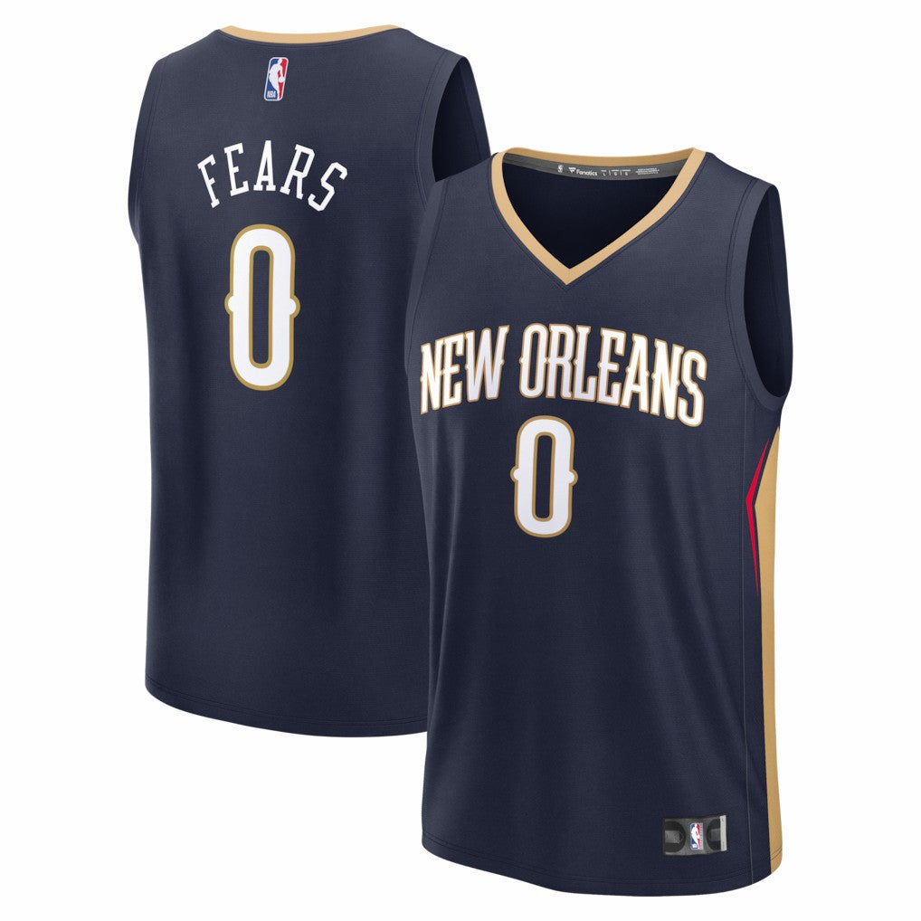 Jeremiah Fears New Orleans Pelicans Fast Break Replica Jersey - Navy - Icon Edition | Fanatics discount