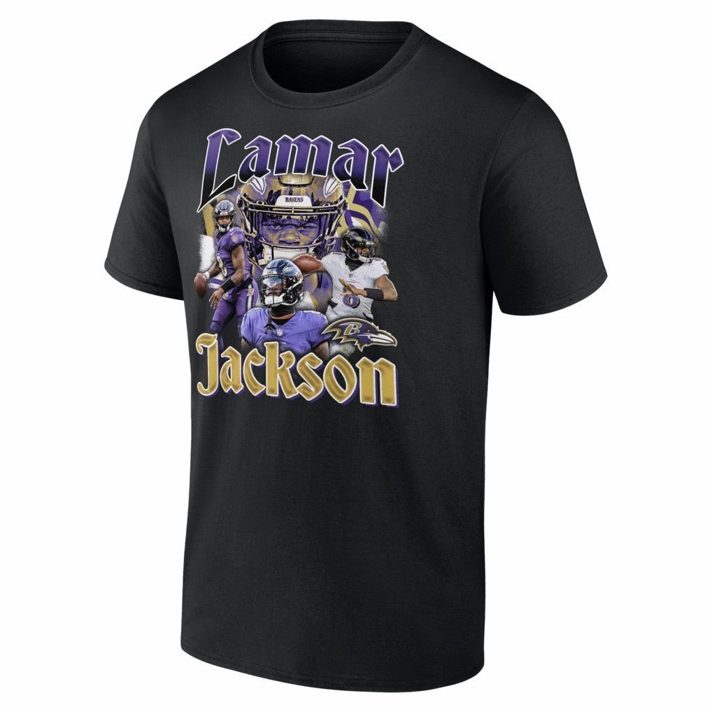 Lamar Jackson Baltimore Ravens Notorious T-Shirt - Black cheap