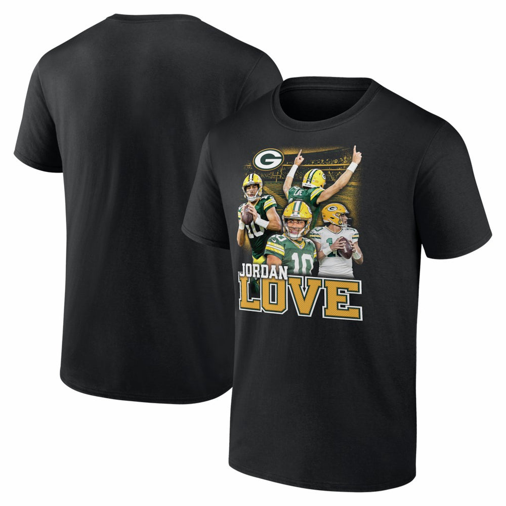 Jordan Love Green Bay Packers Notorious T-Shirt - Black online