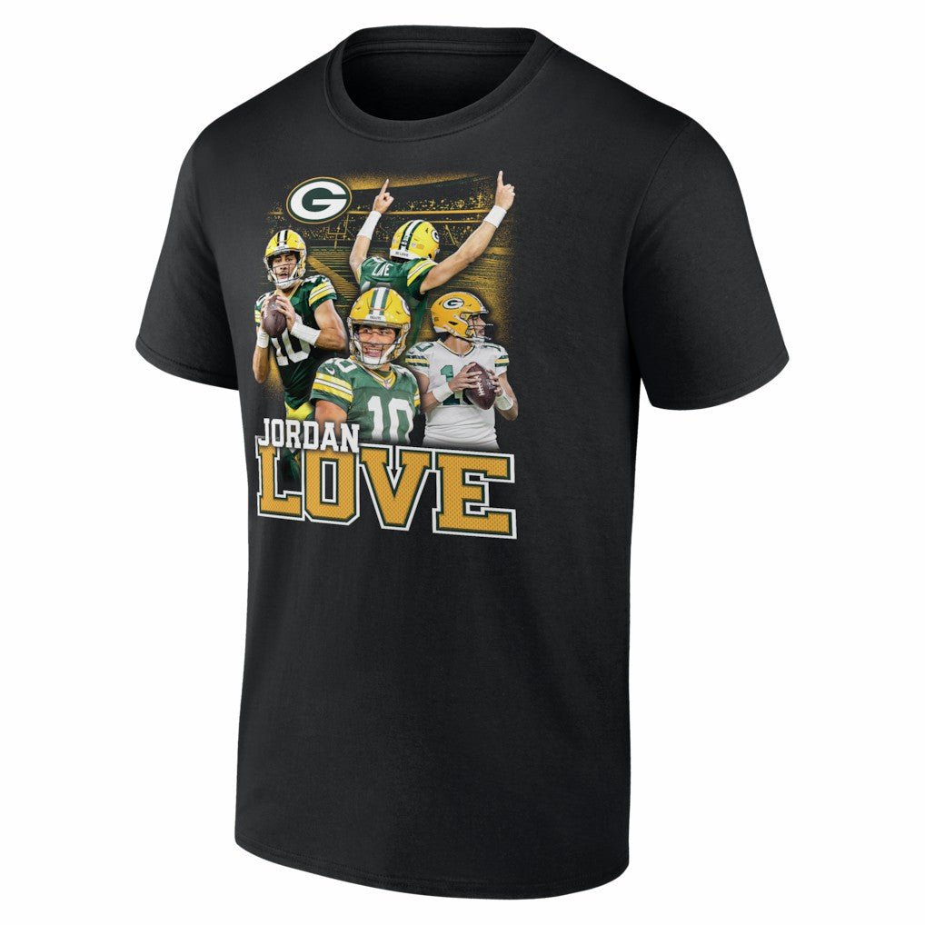 Jordan Love Green Bay Packers Notorious T-Shirt - Black online