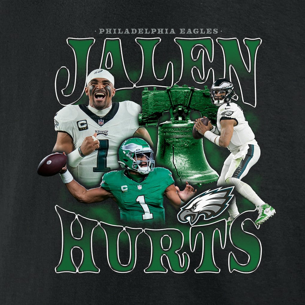 Jalen Hurts Philadelphia Eagles Notorious T-Shirt - Black outlet