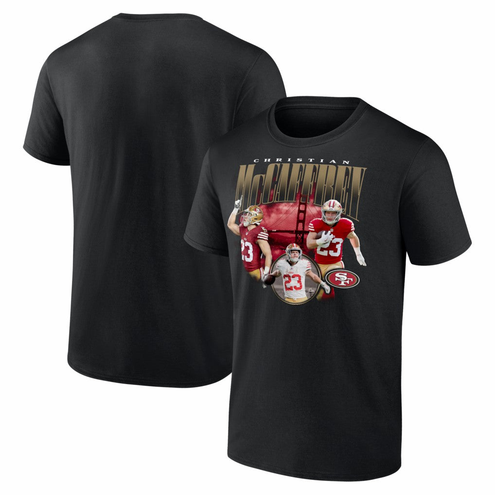 Christian McCaffrey San Francisco 49ers Notorious T-Shirt - Black on sale