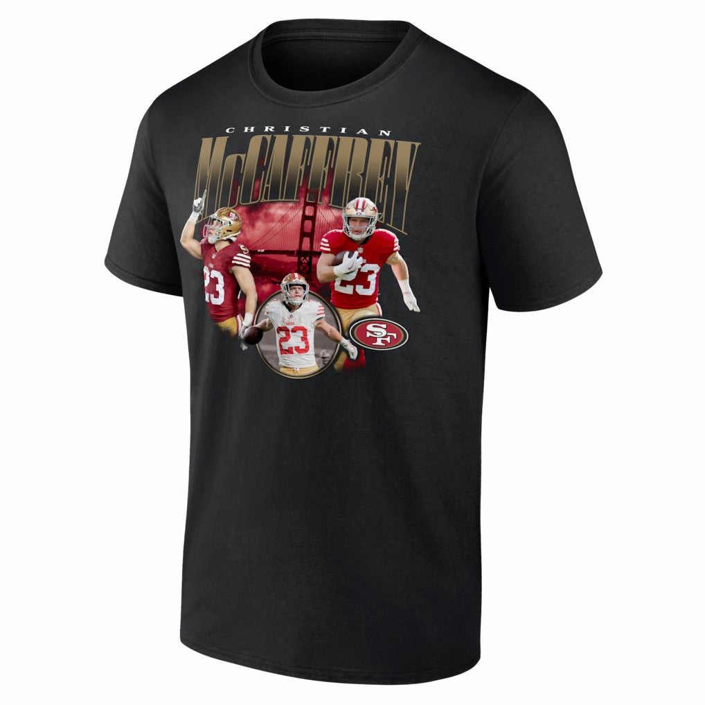 Christian McCaffrey San Francisco 49ers Notorious T-Shirt - Black on sale